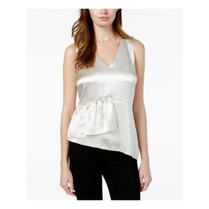 Kensie Cream Satin Top